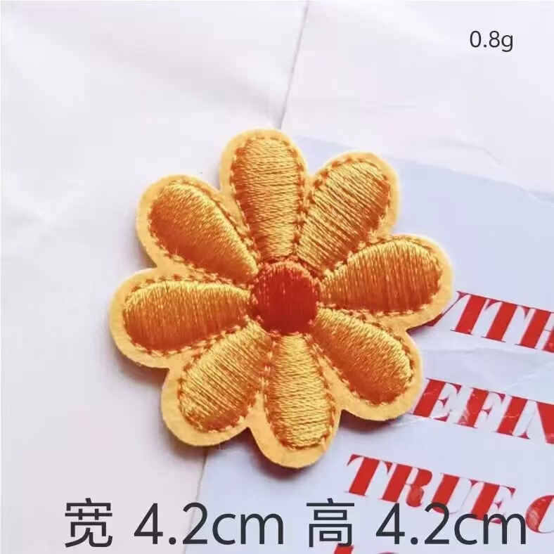 高品質の生地、絶妙な職人技、カラフルな小さな花のコンピュータ刺繍布ステッカー、DIY手作り装飾布ステッカー、国境を越えた卸売|undefined