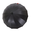 Spot supply 16K waterproof sleeve vinyl straight rod umbrella plain long -handle umbrella and print logo advertising umbrella