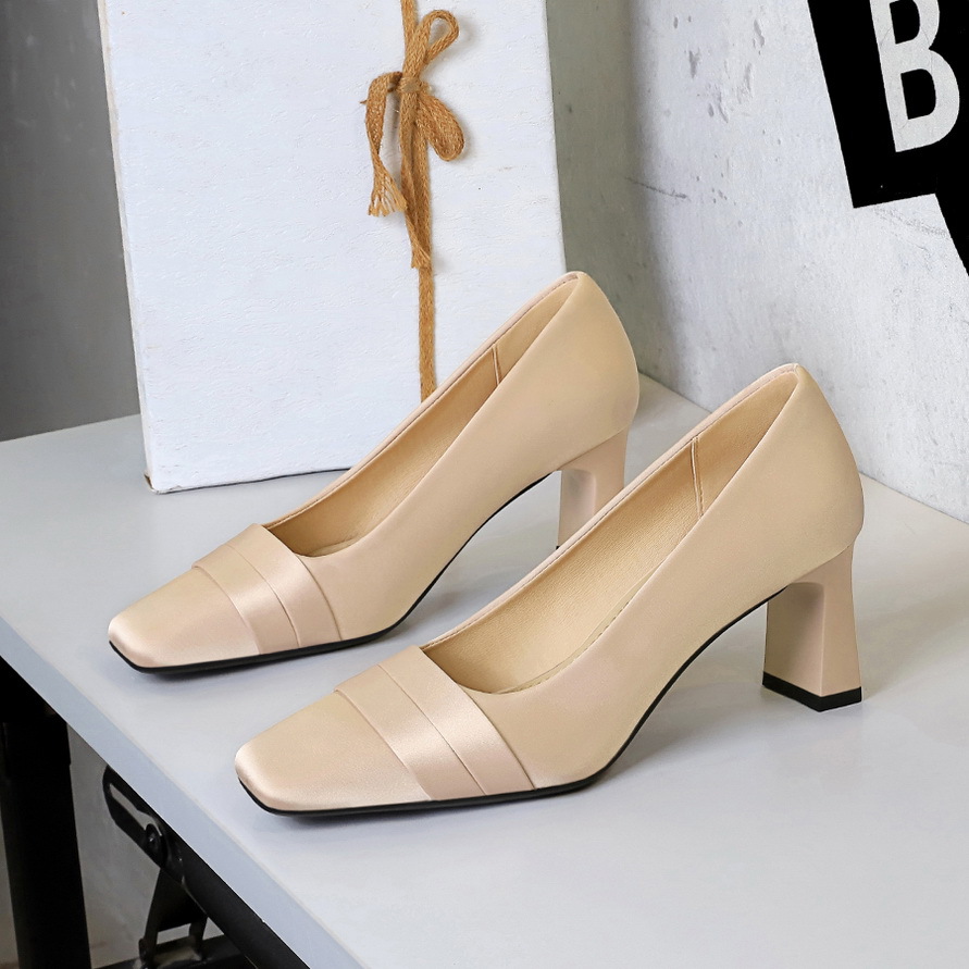 Women Stiletto Pumps Satin High Heels Elegant Wedding Party Shoes_voghion.com