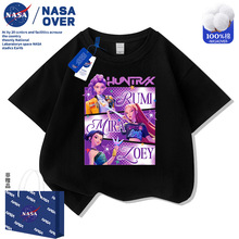 NASA猎魔女团K-POP女童纯棉短袖t恤中大童夏季洋气百搭衣服半袖装