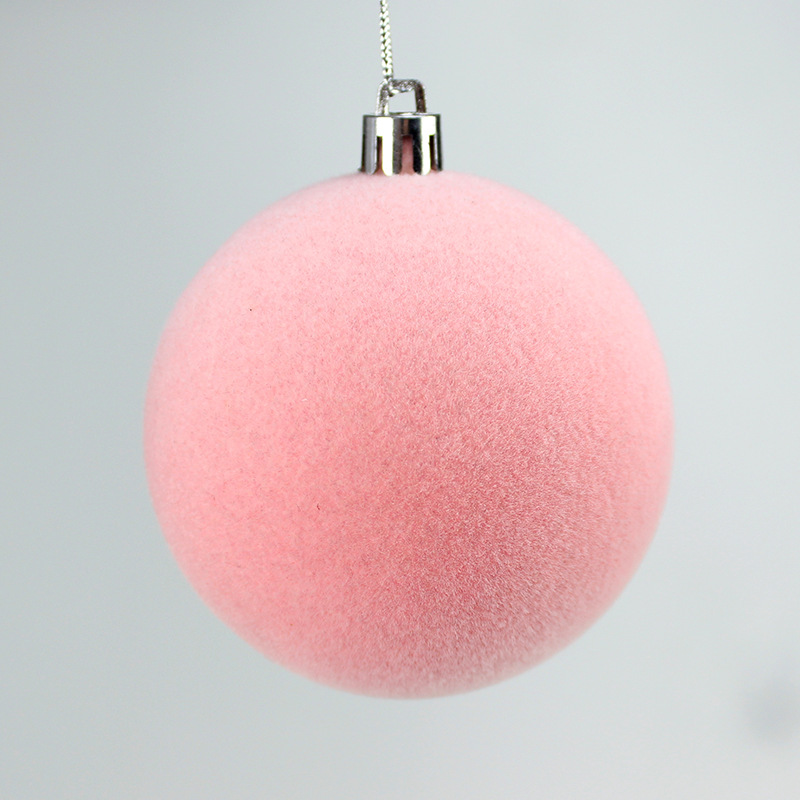 Fuente fabricantes de bolas de Navidad árbol de Navidad decoración colgante flocado bolas de color Navidad decoración al por mayor image 11