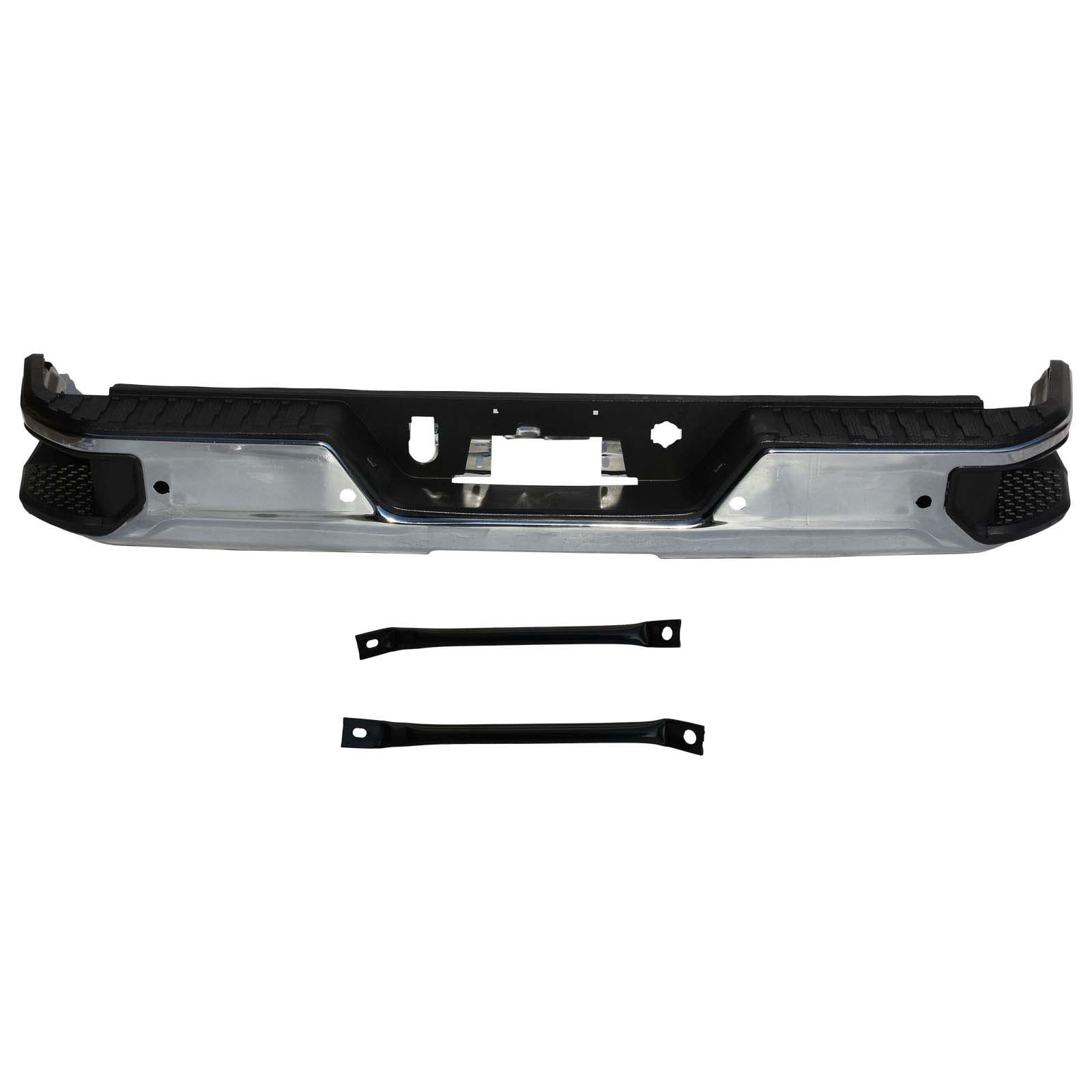 Aplicable a Chevrolet 19 - 22 Silverado parachoques traseros Solode original con agujeros de radar galvanizados