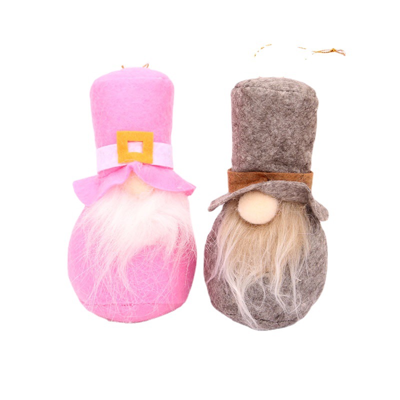 Transfronterizo nuevo traje de Navidad sin rostro bosque profundo ancianos Nordic enano felpa pequeño colgante regalo de Santa Claus