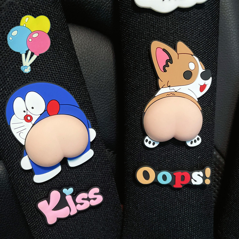 Protector de Hombro para Cinturón de Seguridad 1 Par de Diseño Animado Decorativo para Coche