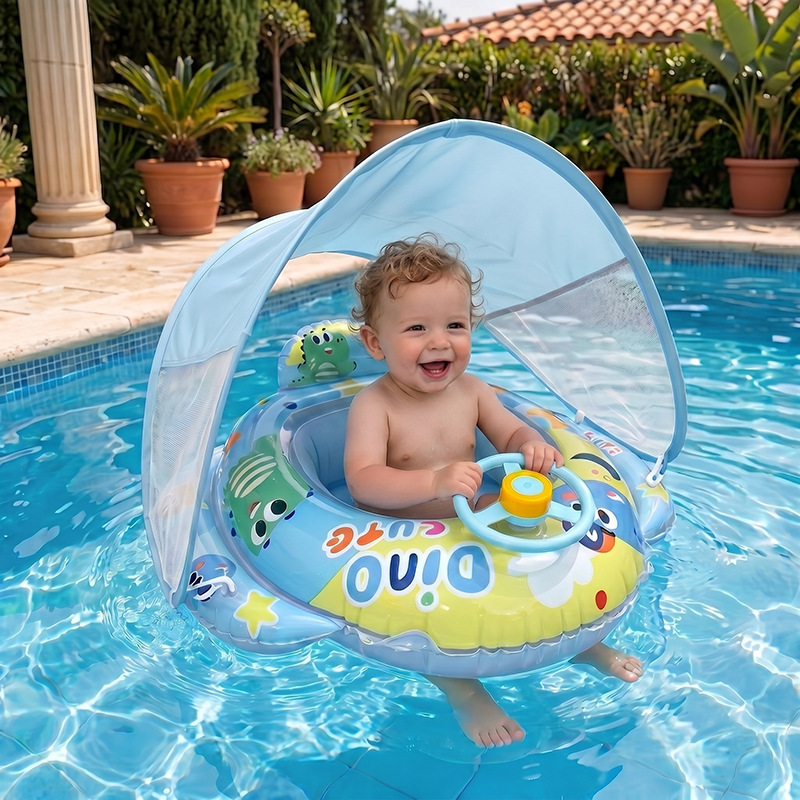 Summer cartoon swimming ring