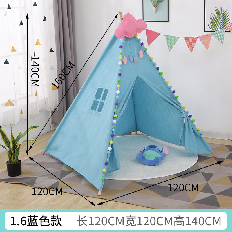 Accesorios de fotografía para niños Indio pequeña tienda de campaña casa de juegos interior Castillo princesa habitación tienda pintada a mano