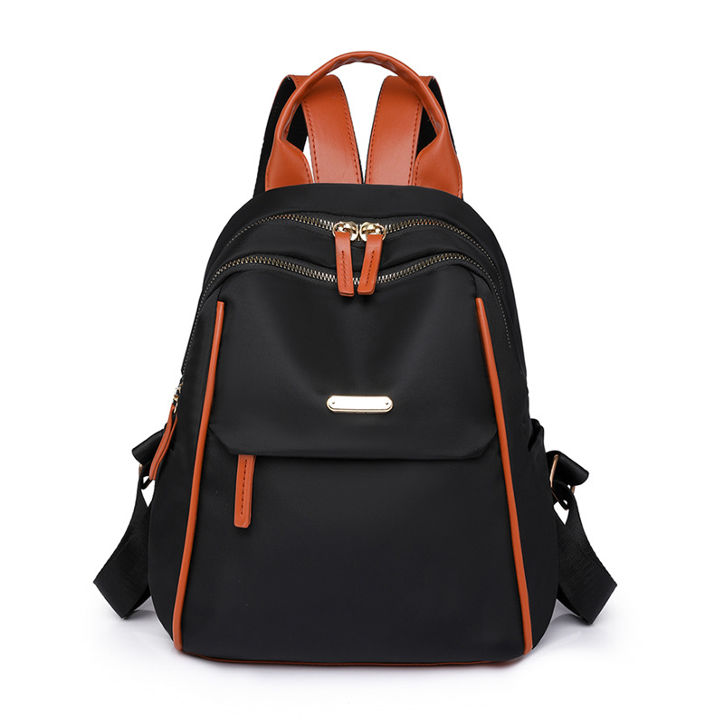 Mochila ligera de viaje para mujer 2024 nueva moda en contraste color Oxford tela pequeña mochila para mujer mochila al por mayor