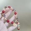 Birthday charm, ethnic bracelet, ethnic style