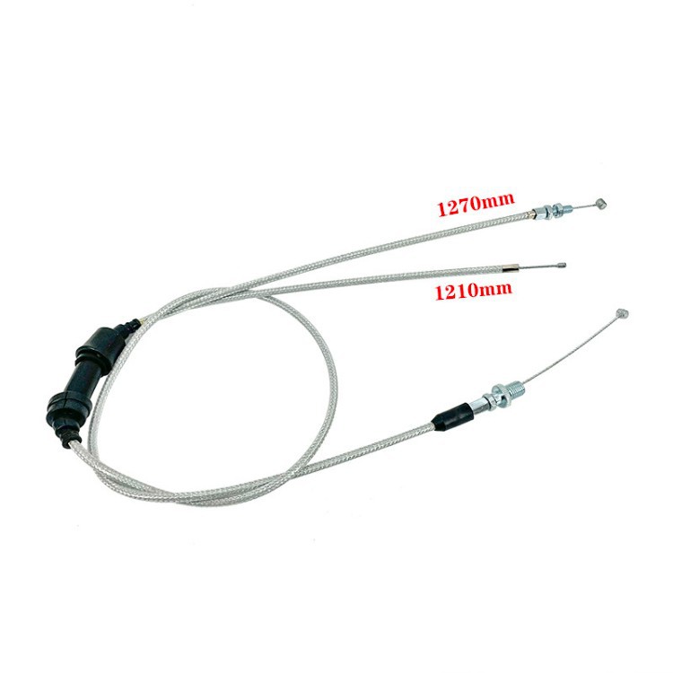 Off-road motorcycle modified accelerator pump carburetor with one-to-two Y-type dual throttle cable for 125-250cc