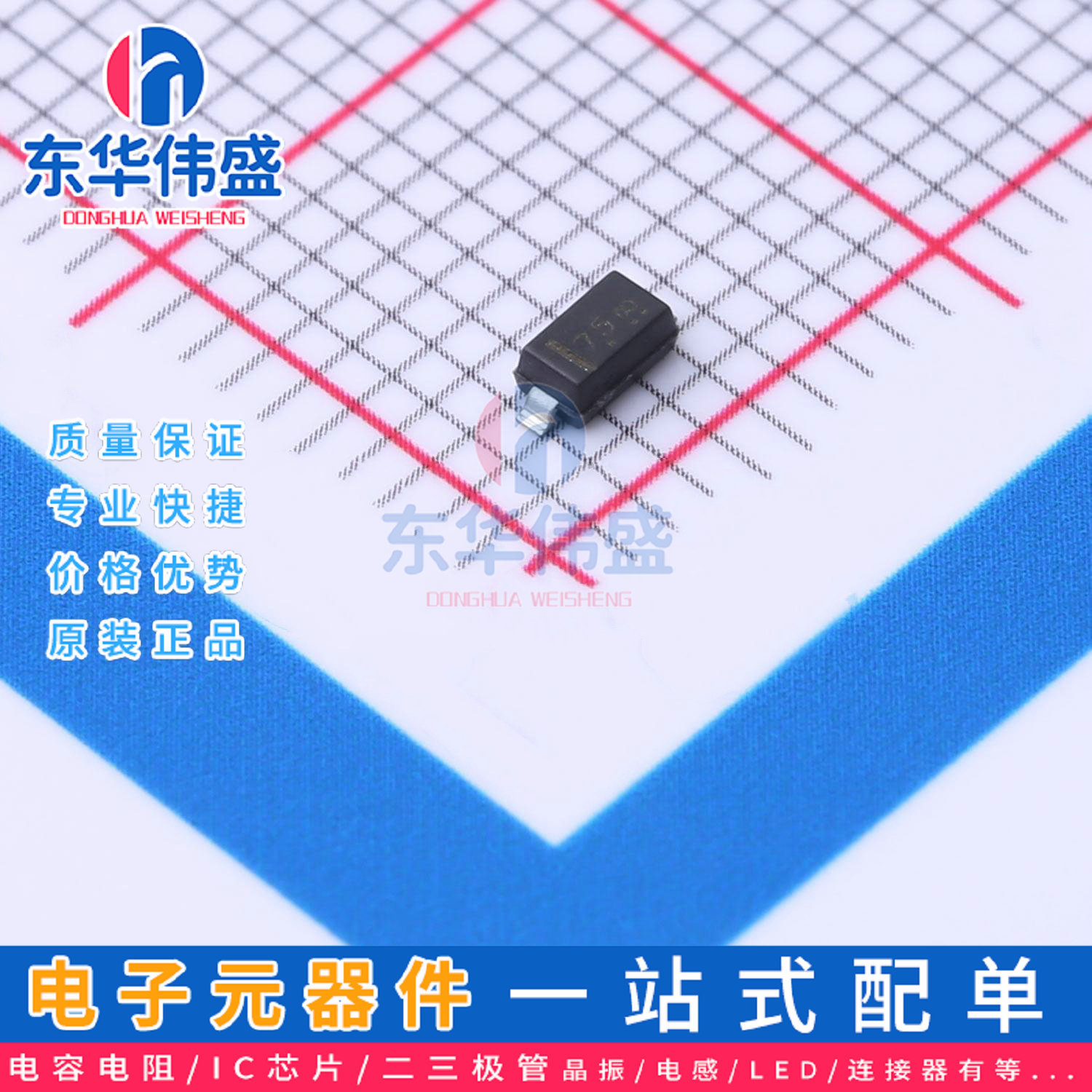 原装LRC稳压二极管>齐纳二极管>LBZT52B20T1G>封装:SOD-123