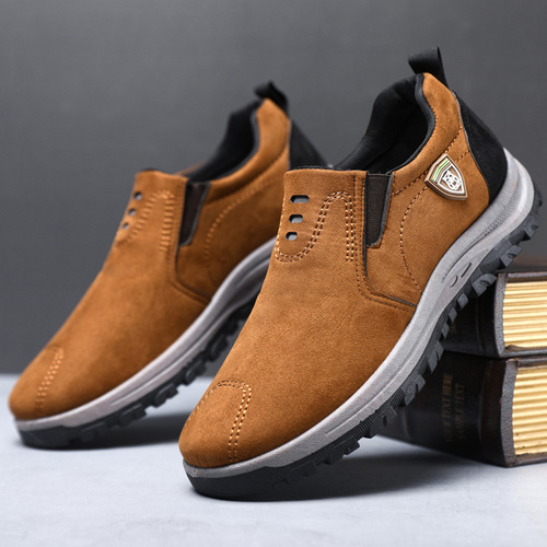 Cross-border 2024 Men's Shoes Slip-on Breathable Casual Sports Shoes Outdoor Hiking Shoes Men's Casual Shoes