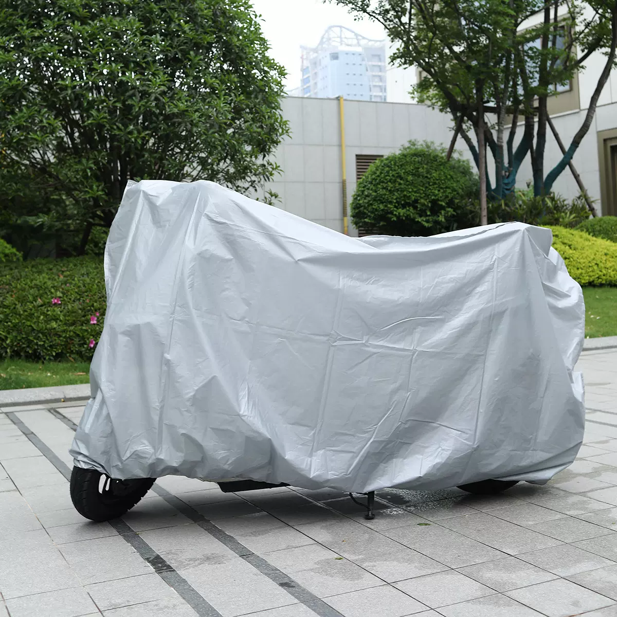 电瓶车车罩防雨防晒防尘加厚耐磨带松紧peva防雨车罩四季通用