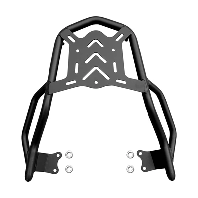 modification accessories rear shelf front – Motorcycle bumper - frosted-black-tube-rear-shelf
