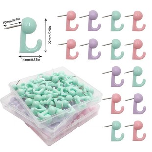 Amazon Hot Selling Creative Macaron Color Hook Pin I-shaped Pin Cork Nail Handmade DIY Decorative Wall Nail