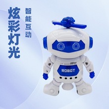 新款太空跳舞智能机器人全新炫舞灯光音乐红外线儿童电动玩具批发