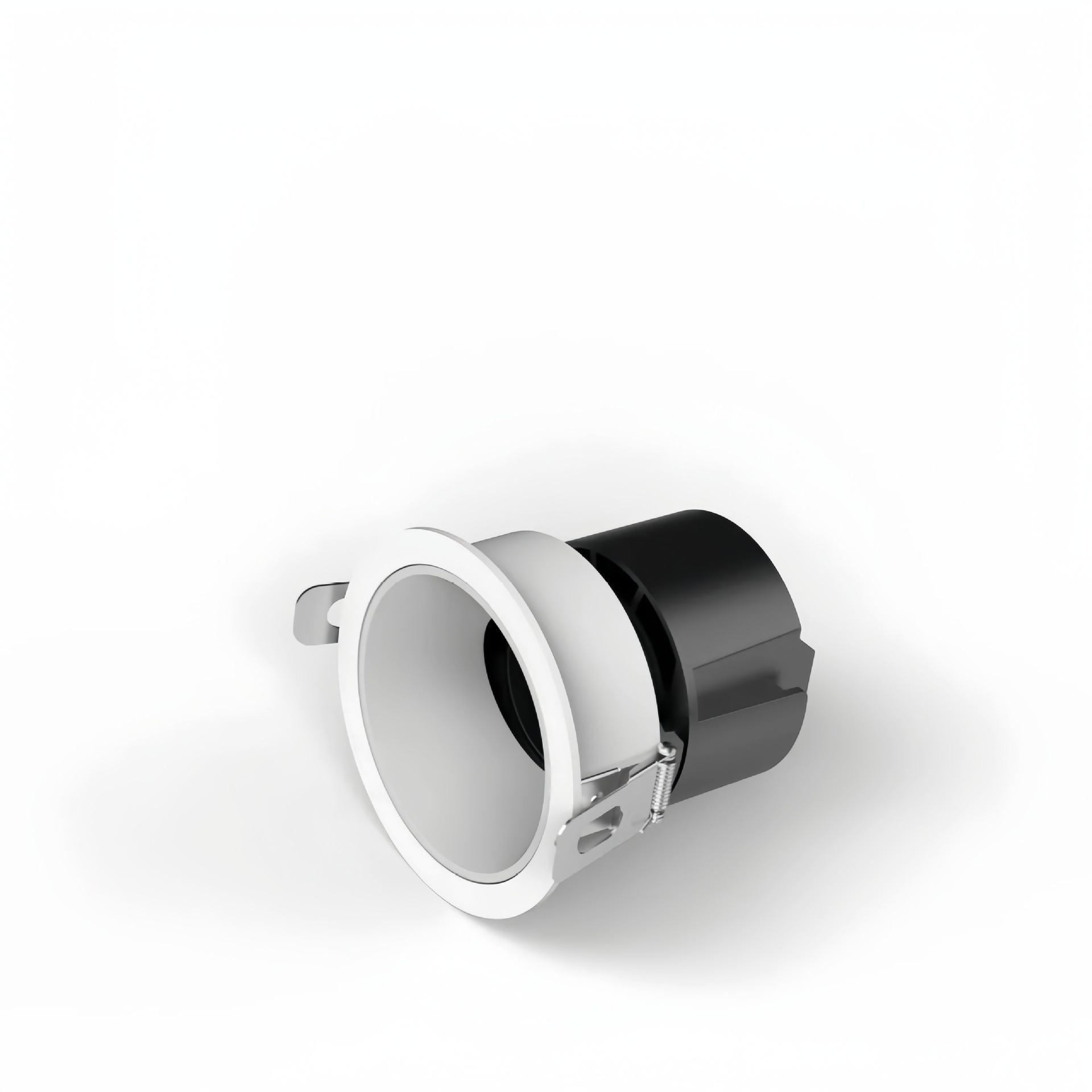 Lámpara de lavado de pared de tablero sin luz de gama alta pistola de techo blanco negro mate agujero abierto 75mm de alta pantalla se refiere a foco COB de espectro completo