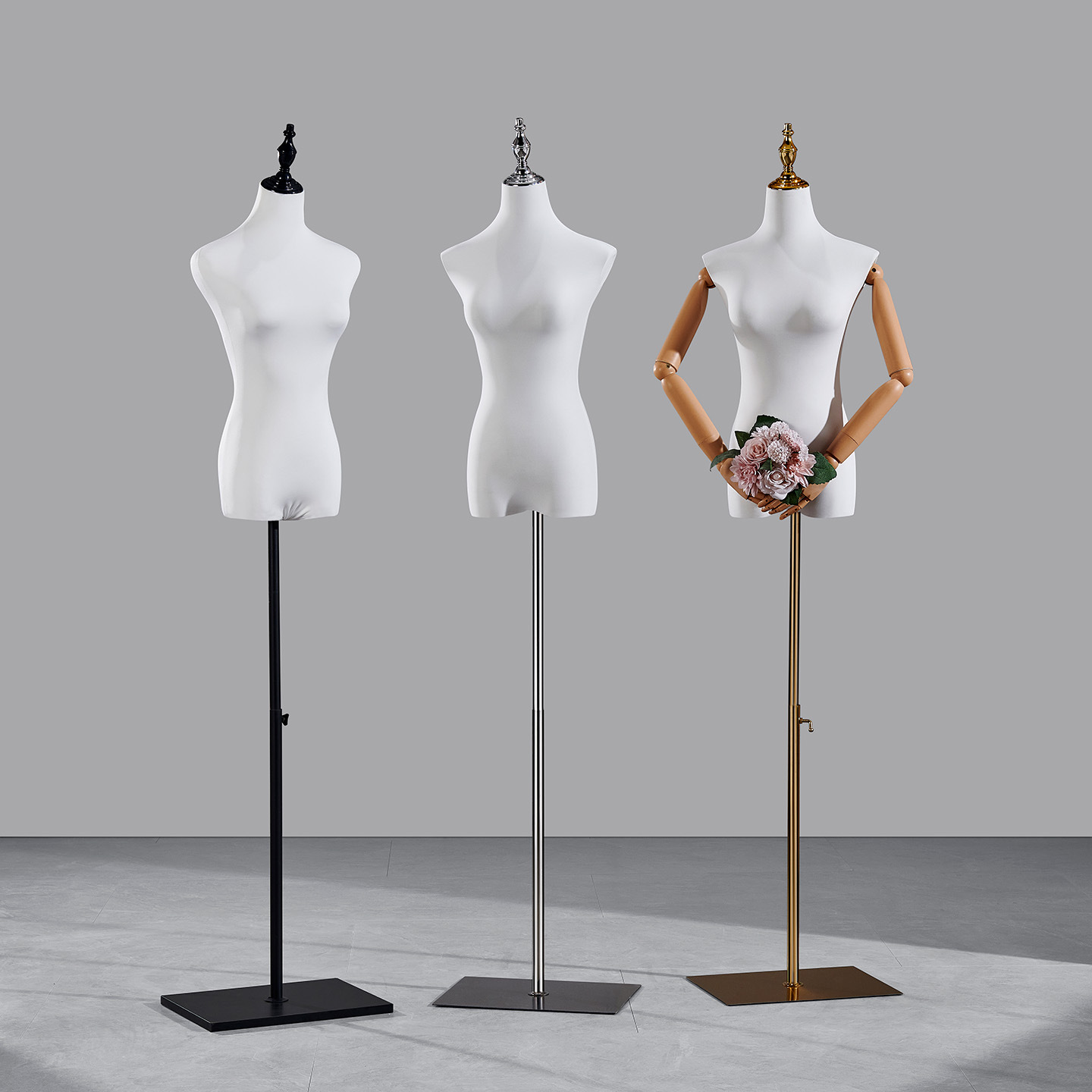 Model Display Stand Wedding Dress Window Display Model Props Half-Length Model Mannequin Clothing Store Women's Model
