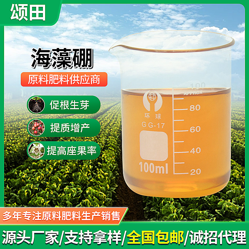 大棚蔬菜叶面水溶肥微量元素糖醇增产海藻硼瓜果蔬菜促根生芽液体