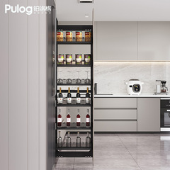 Wholesale kitchen large monster cabinet refrigerator side edge slot high cabinet pull-out snack cabinet side pull-out deep pull-out