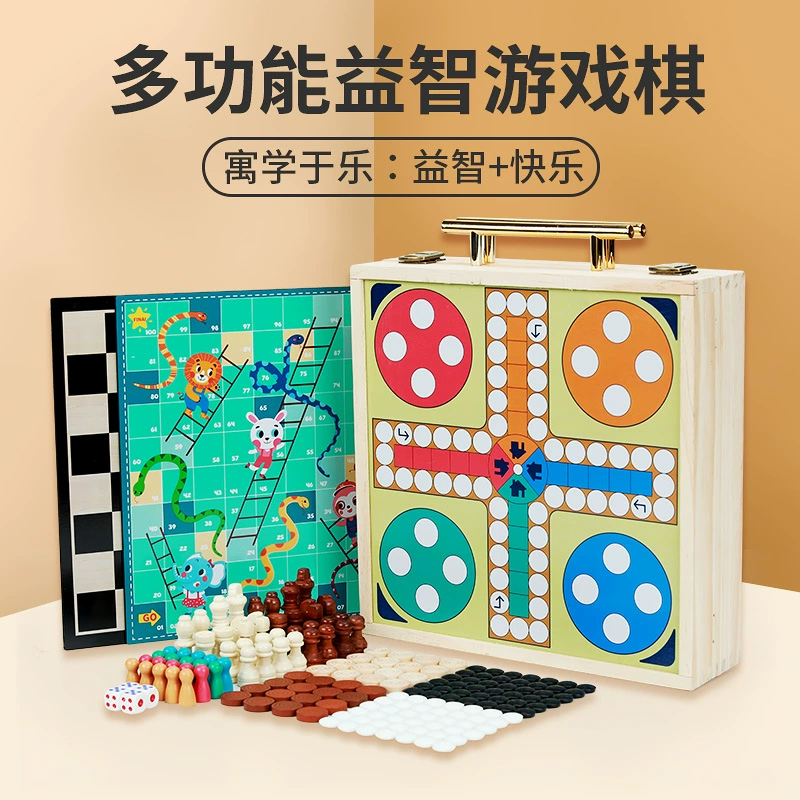 Деревянные настольные игры 10 в 1