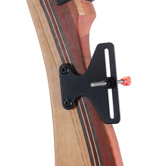 批發新款簡易單針瞄反曲弓箭瞄準器射箭紅色瞄框准心清晰拆卸