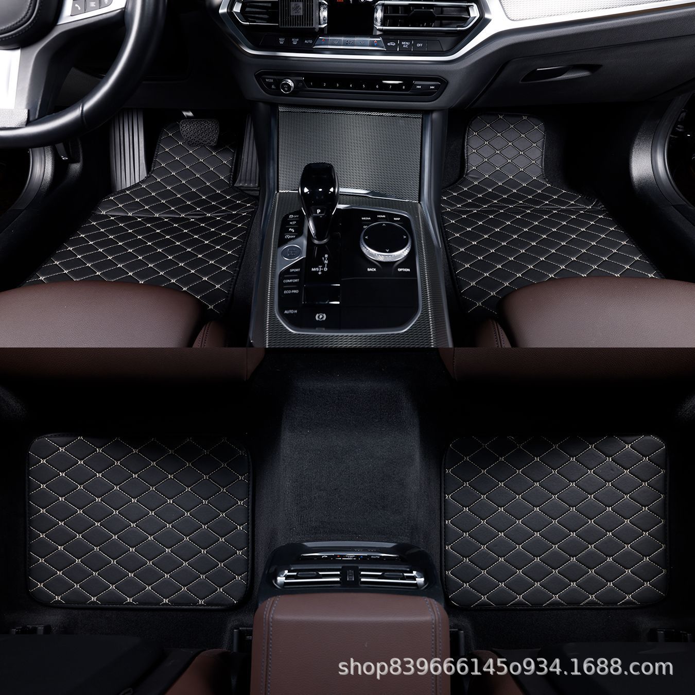 Car Floor Mats Leather Leather Silent Comfortable Environmentally Friendly Leather Carpet Universal Car Floor Mats Solid Color Wear-Resistant and Non-Slip