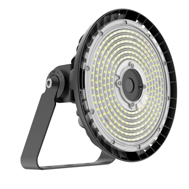 Smart LED round flood light UFO wall mounted bracket light outdoor waterproof flood light square stadium lighting