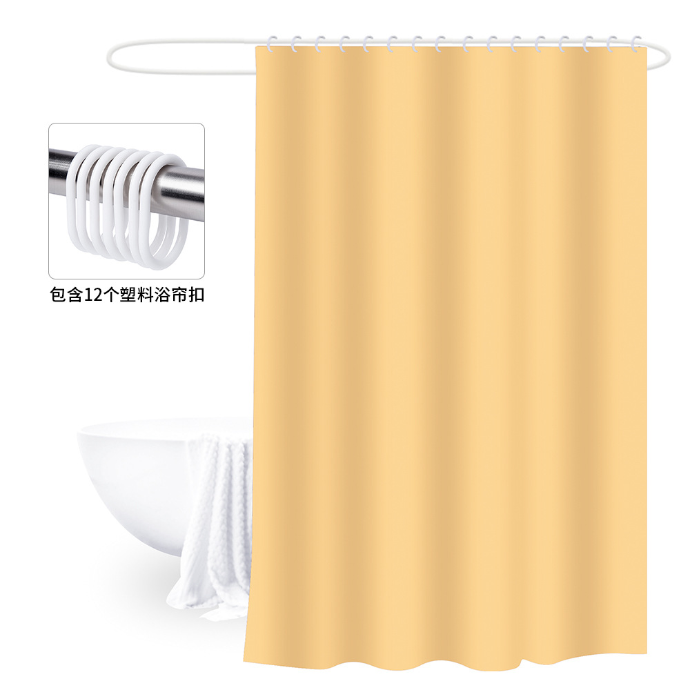 180X180 Cortina de ducha engrosada con hebilla cortina de baño PEVA cubierta de baño a prueba de moho impermeable baño partición Cortina de ducha
