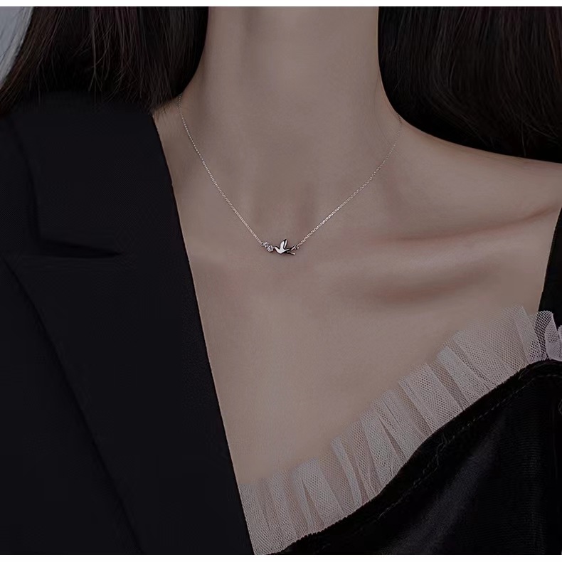 10g Weight 14K Gold Plated Plating Material Zircon Inlay Material Necklace Classification 925 sterling silver Chain Material cable chain Chain Type 1 Piece Quantity Holiday, Daily Occasion 925 Sterling Silver Material Women's Gender Inlay Design IG Style, Cute Style 925 Sterling Silver Zircon Cable Chain Inlay Necklace 8