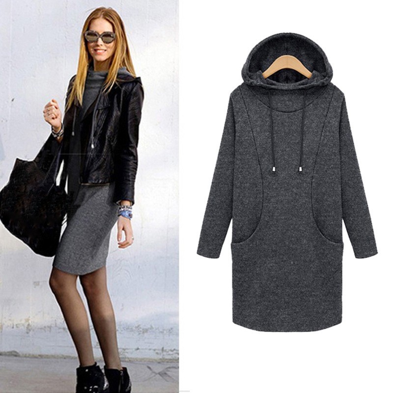 Demi-season warm dress