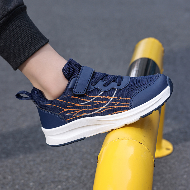Zapatillas Casuales de Punto para Niños Suela de TPR Transpirables y Antideslizantes