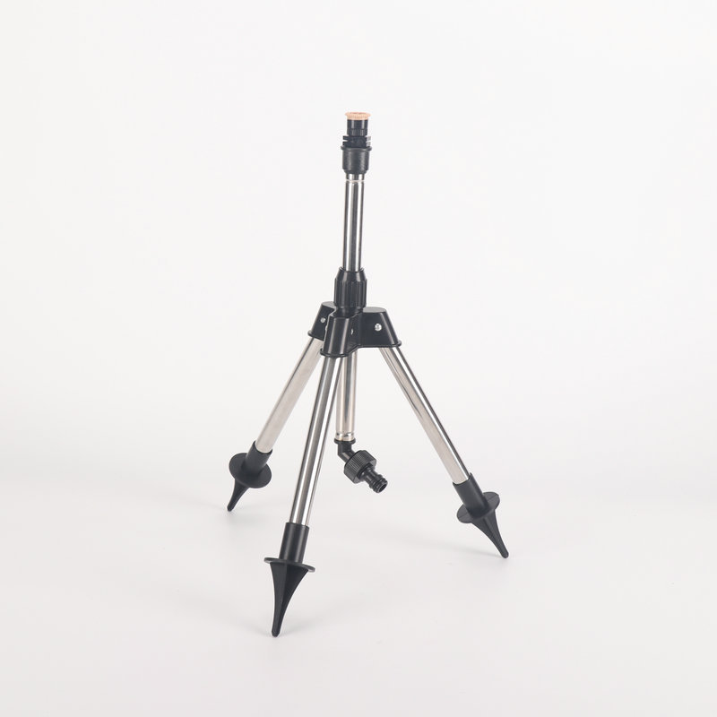 Rotación automática rociador soporte longitud telescópica 30cm - 50cm herramienta de riego de jardín paquete de boquilla verde