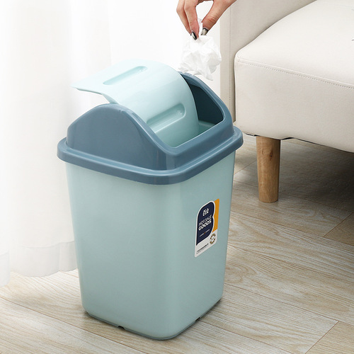 House-shaped trash can household toilet bathroom commercial paper basket kitchen large capacity with lid wholesale