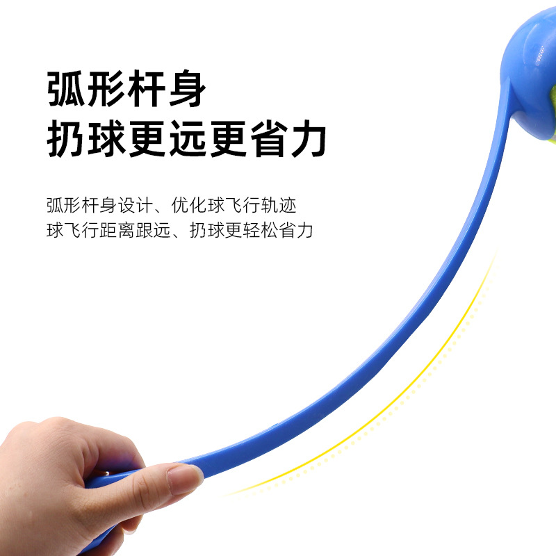 Pet Stick Lanzador de bolas Perro Lanzador de bolas Juguete Lanzador de bolas al aire libre Lanzador de bolas Juguete de plástico para perros