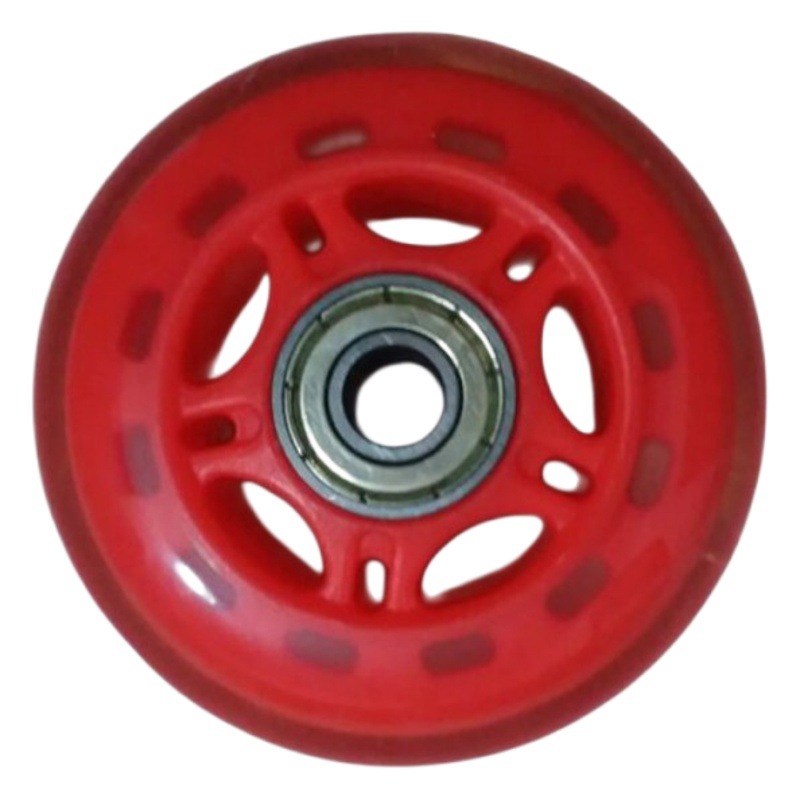 Skate wheel PU rubber wheel non-slip mute wear-resistant children adult roller skates roller skates flash wheel accessories