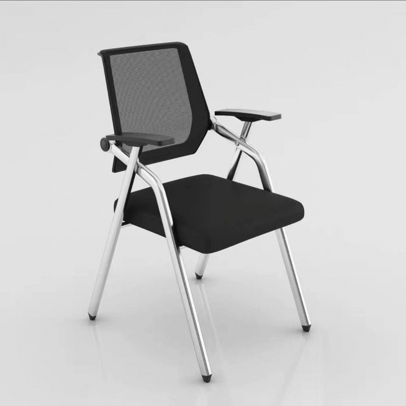 Training Chair with Writing Board, Foldable Table and Chair, Integrated News Conference Office Training Chair with Armrests