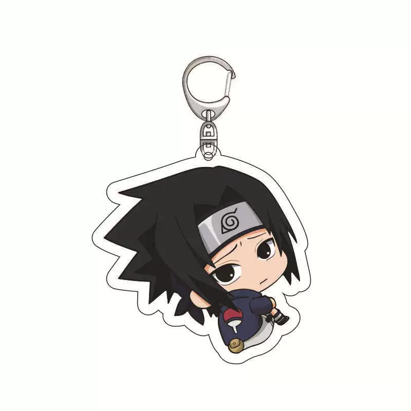 Acrylic Keychain (Movement) Naruto Q-Version Chibi Pendant, 5.5 cm, Metal Clasp