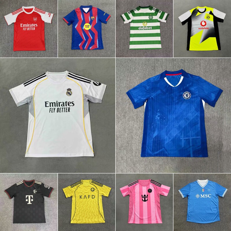 2526 Real Madrid Jersey Barcelona Arsenal Chelsea Paris Manchester City Ac Inter Milan Juventus Napoli Football Uniform 2526 Real Madrid Jersey Barcelona Arsenal Chelsea Paris Manchester City Ac Inter Milan Juventus Napoli Football Uniform