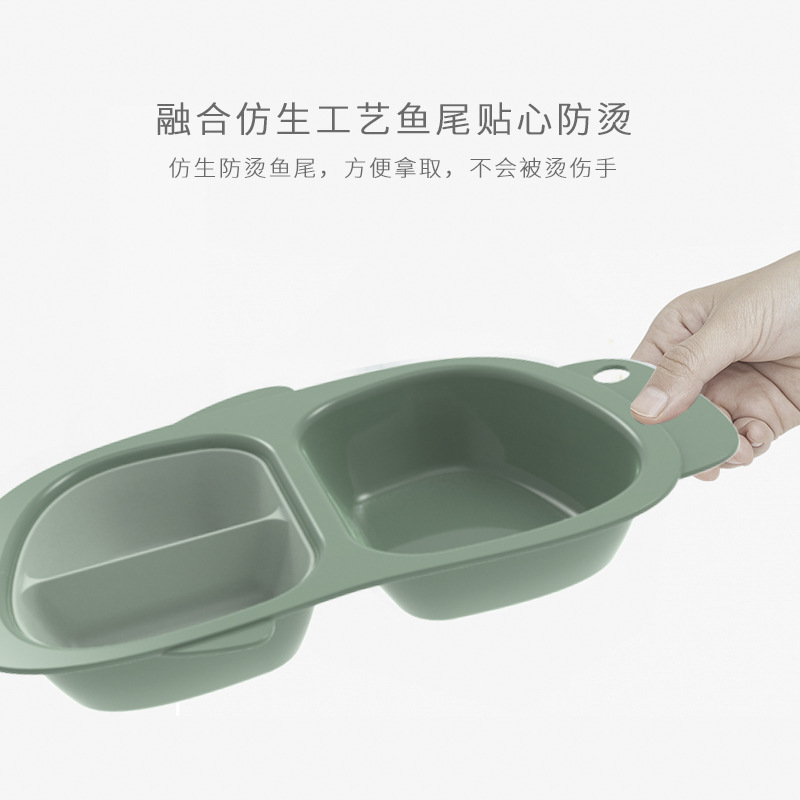 儿童餐具卡通婴儿餐具防洒防摔辅食碗吃饭家用宝宝分隔餐盘套装