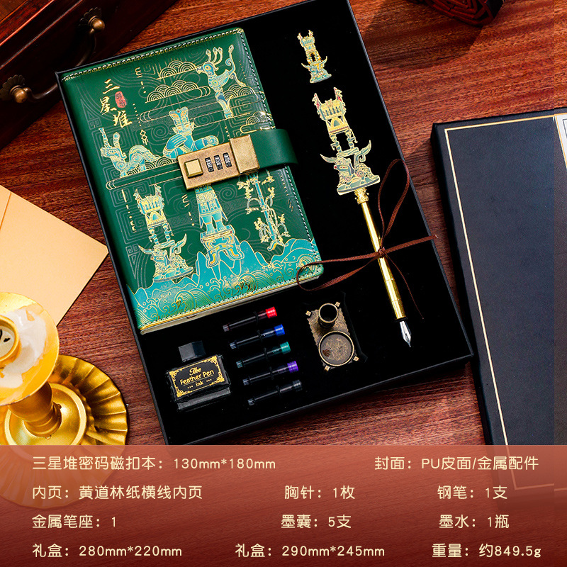 삼성 코드북 A 만년필 뱃지 10종 세트 - 청동 신단