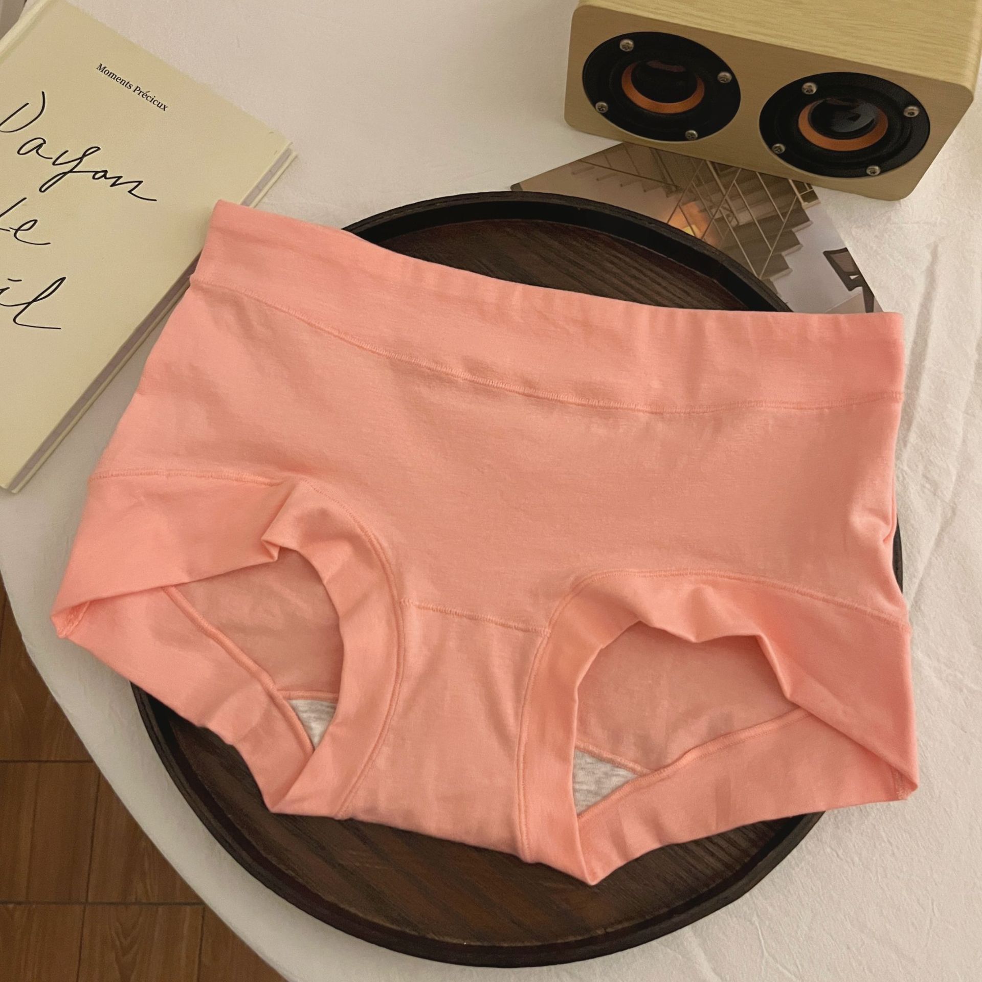 Ángulo pequeño simple ~ nuevo tamaño de cintura media grasa mm algodón para mujeres cómodas entrepierna de algodón para mujeres