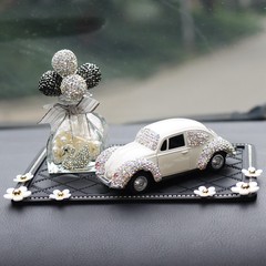 汽車擺件創意鑲鑽老爺車擺件中控台個性內飾帶鑽老爺車合金車模