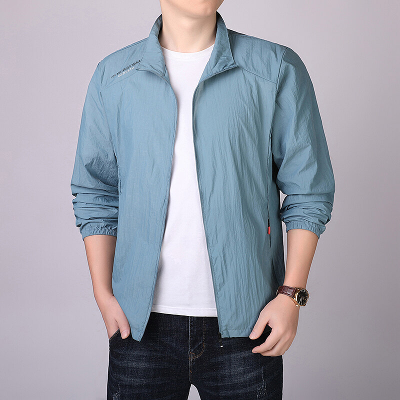 Men's silk summer ultra thin breathable sun protection clothing
