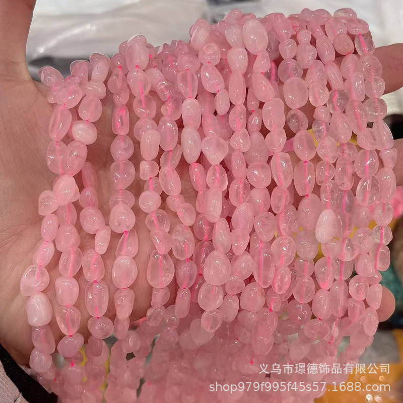 璟德珠宝 2mm粉水晶切面散珠圆珠diy饰品天然石串珠方糖珠算盘珠|undefined