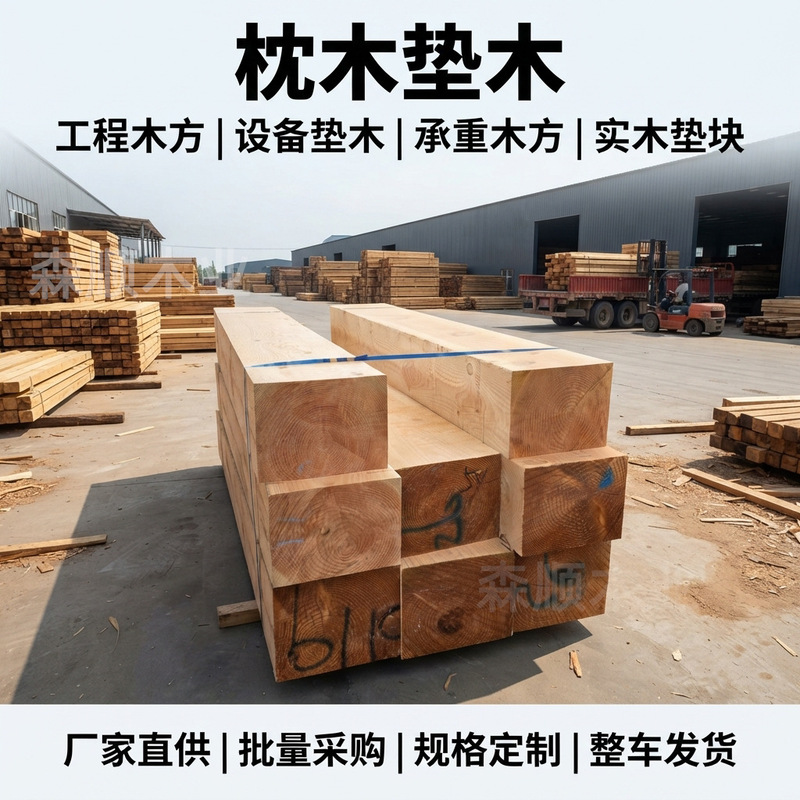 Pine Wood Cribbing Lumber Crane Outrigger Equipment Bridge Construction Site Civil Engineering Anti-Corrosion Solid Wood Squares Pine Wood Cribbing Lumber Crane Outrigger Equipment Bridge Construction Site Civil Engineering Anti-Corrosion Solid Wood Squares