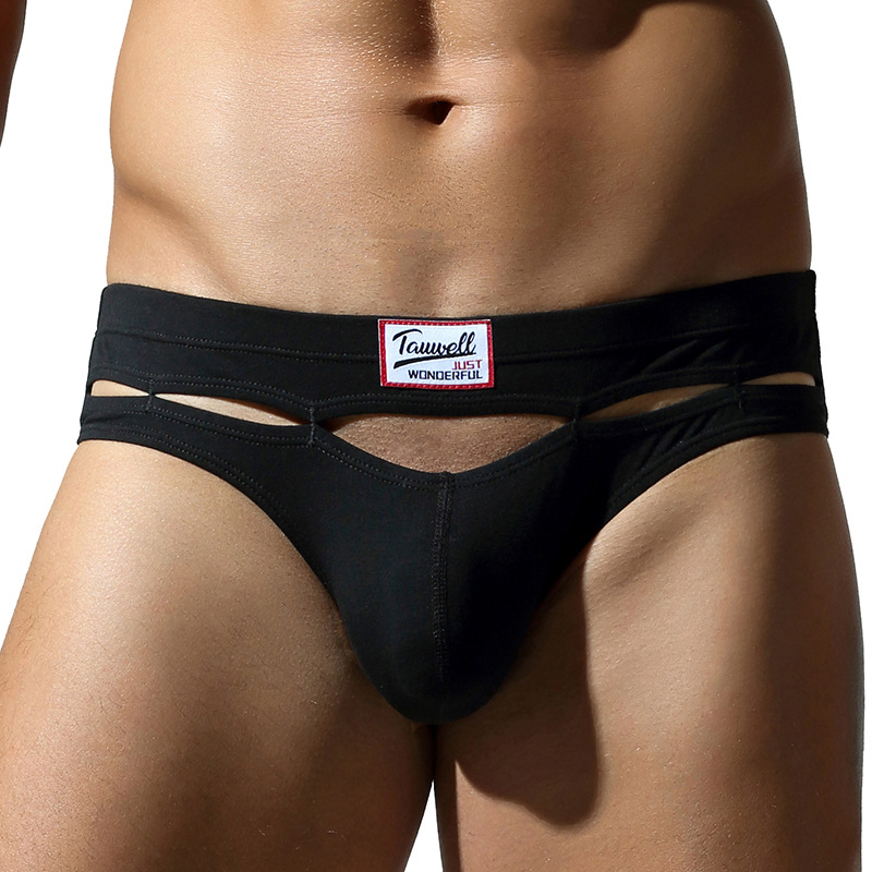 Tauwell Special Men's Underwear Low-Waist Convex Bag Butt Lift Trendy Men's Sexy Briefs Comfortable Cotton