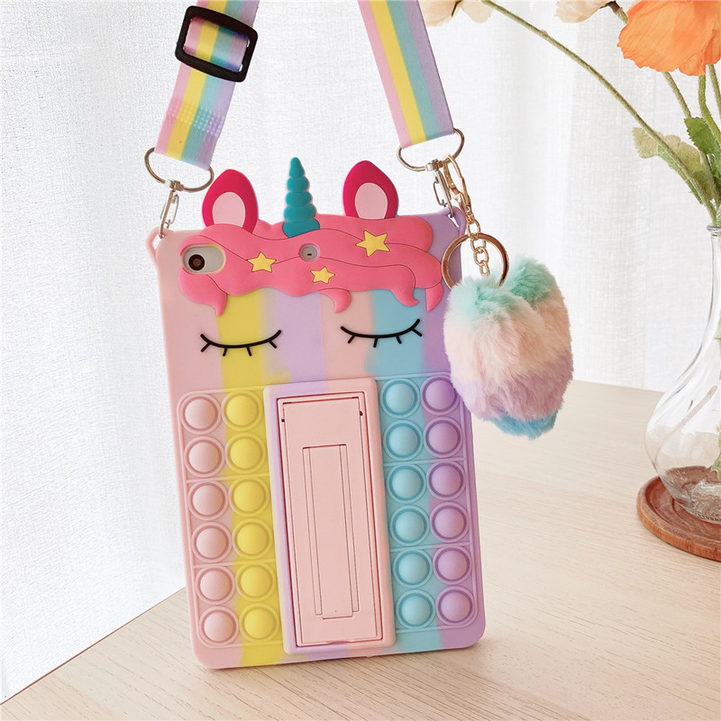 For iPad Mini 6 flat panel set color Ma Doudou protective cover rodent pioneer Samsung T220 silicone shell