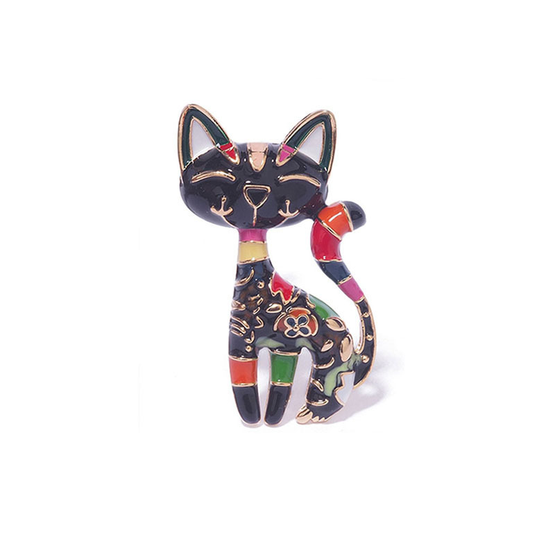 中国風の顔の譜の子猫のブローチの女性の気質のかわいい胸の花の高級なスーツはファッションのデザイン感の小さい大衆のピンを飾ります。|undefined