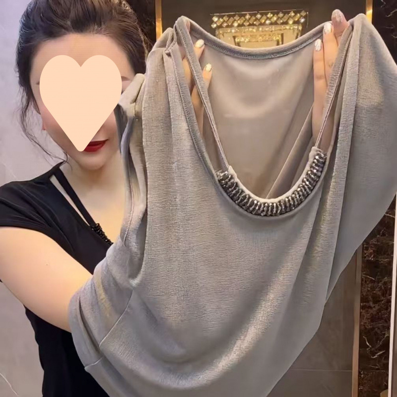 Summer sexy elastic universal ball with beads sleevless