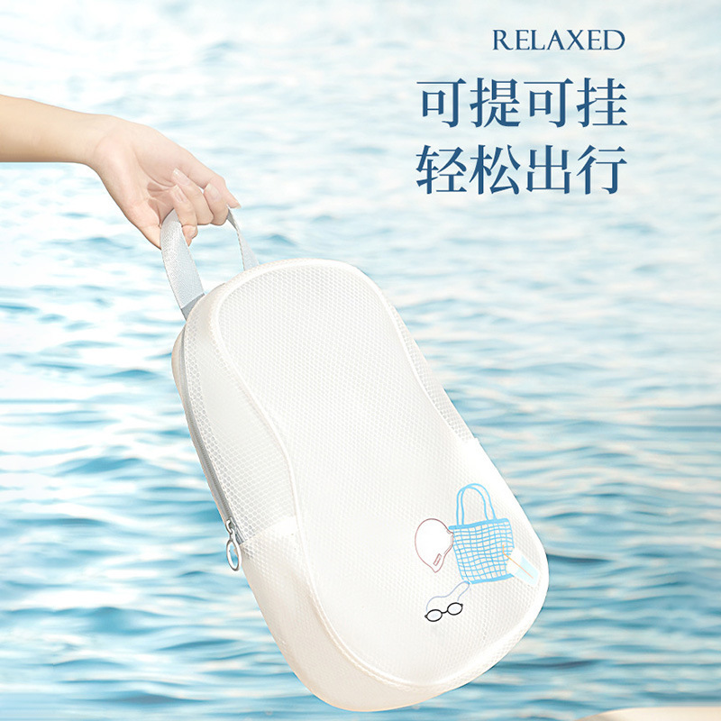 クロスボーダー乾湿分離スイミングバッグ PVC トイレタリーバッグポータブル防水収納バッグスポーツポータブルフィットネスビーチバッグ|undefined